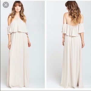 Show me your mumu halter ruffle dress Size medium